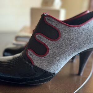 Fendi Colorblock Pattern Pump Booties